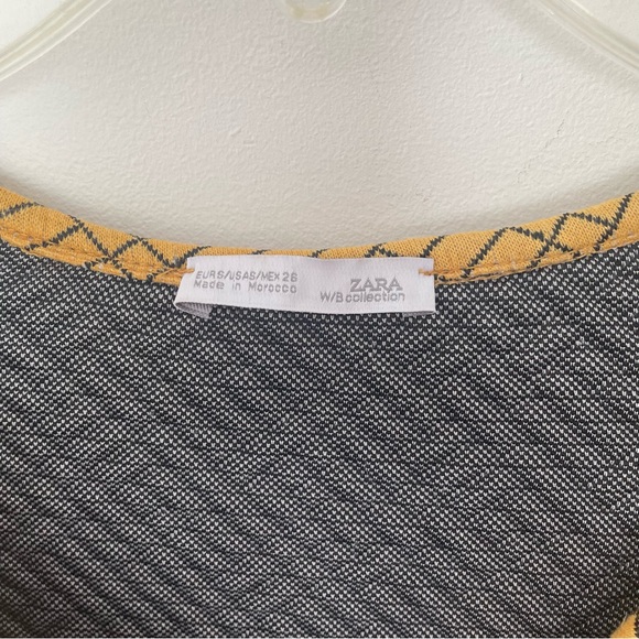 ZARA Jacquard Short Sleeve Dress - Picture 6 of 6